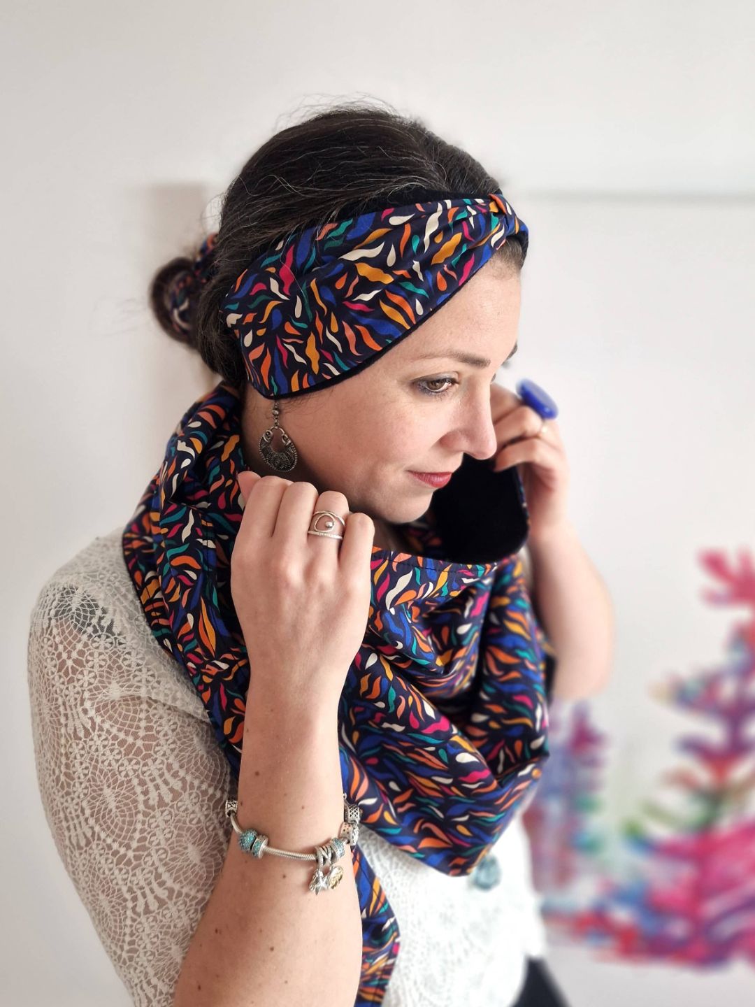 Portrait de la fondatrice dans son atelier